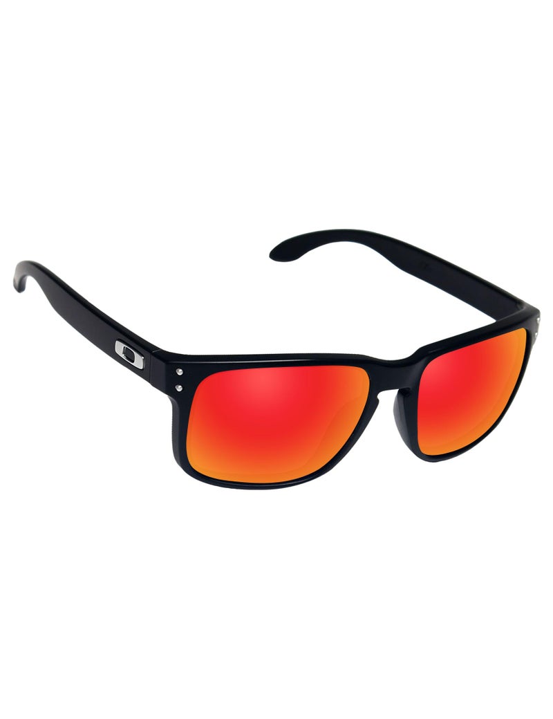Alphax Fire Red Mirrored Polarized Replacement Lenses for Oakley Holbrook OO9102 Sunglasses - Image 3