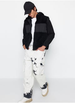 trendyol Black Regular Fit Stand Collar Fabric Block Plush Winter Vest TMNAW24YE00000  - Image 2