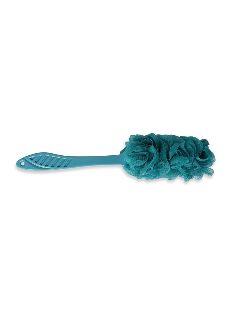 PREPT Loofah Bath Brush Set 3 Pieces Handle Brush and 2 Loofah Balls Assorted Colours - Image 2