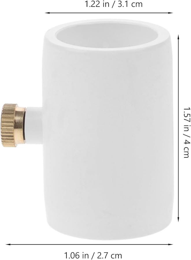 5 قطع من موصلات PVC على شكل حرف T مع فوهات رذاذ نحاسية لنظام تبريد الرذاذ الخارجي للرشاشات - Image 2