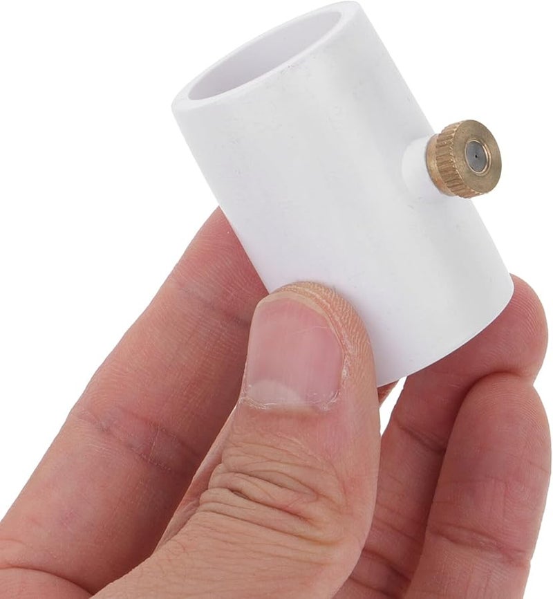 5 قطع من موصلات PVC على شكل حرف T مع فوهات رذاذ نحاسية لنظام تبريد الرذاذ الخارجي للرشاشات - Image 5