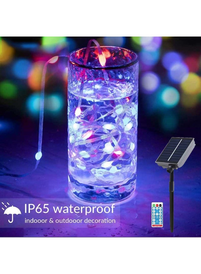 MODI 20M Solar Multicolor String Light – RGBY Outdoor Waterproof 200 LED Rope Light with Remote & 8 Modes for Garden & Events - Image 4