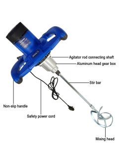 Winner WINNER Electric Handheld Mixer Drill Machine 1400W With 120mm Rod M14 14mm Spindle Thread 2 Speed 450/750rpm for Mixing Cement Paint Mixer EM1400  - Image 3