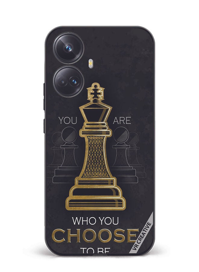 VR CREATIVE Protective Case Cover For Realme 10 Pro Plus You Are Who You Choose To Be Design Multicolour - Image 1