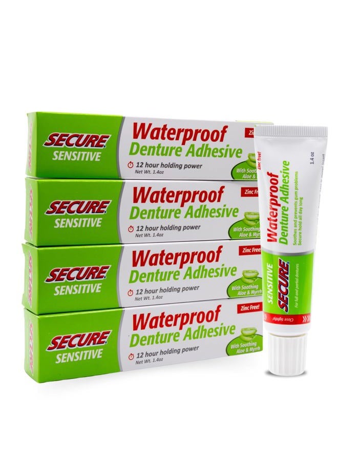 Secure Denture Adhesive Secure Denture Adhsv Sens 1.4 Oz, 4 pack - Image 1