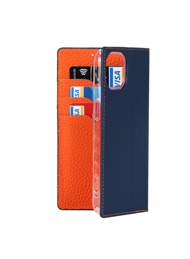 Zaboon Case For iPhone 13 Litchi Texture Genuine Leather Phone Case With Lanyard & Holder & Card Slots & Wallet - Image 5
