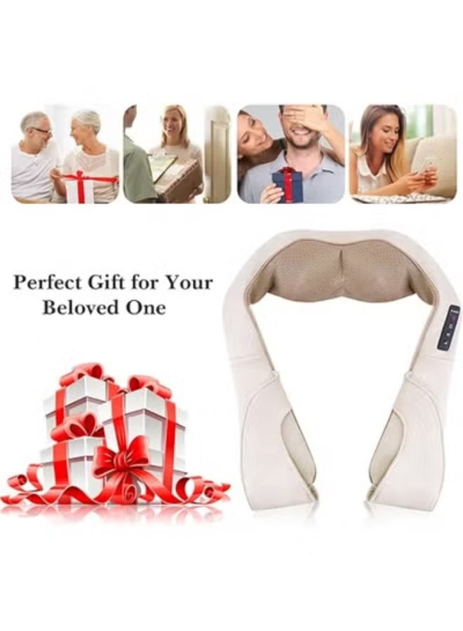 Neck and Shoulder Massager – Shiatsu Electric Massage Cushion with 3D Rotation, Heat, and 3 Intensity Levels for Muscle Relaxation - Image 2