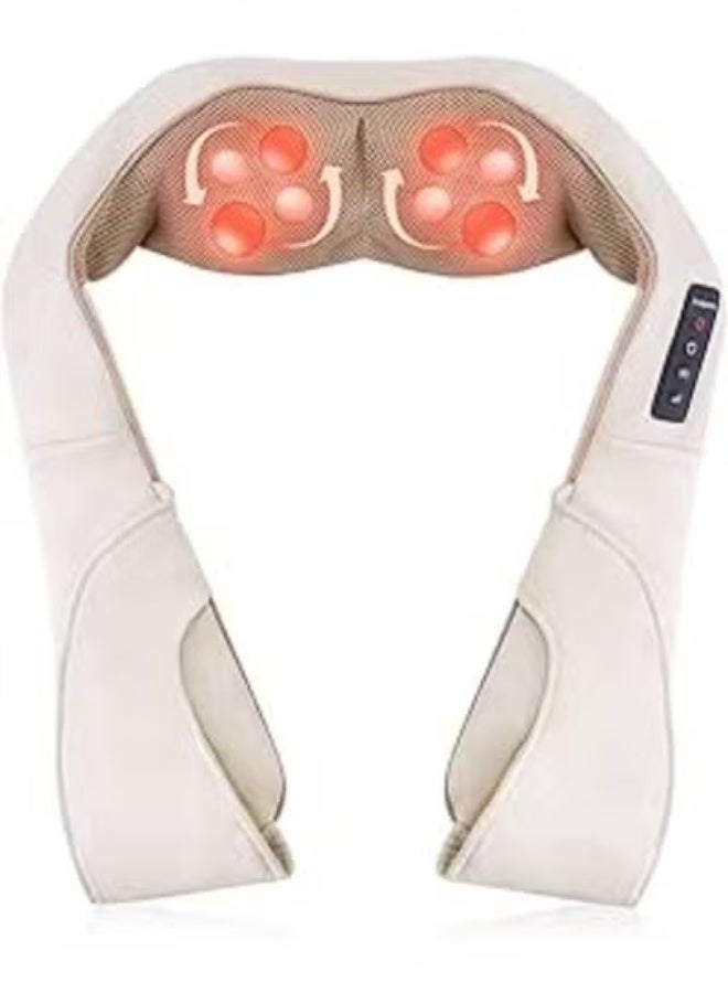 Neck and Shoulder Massager – Shiatsu Electric Massage Cushion with 3D Rotation, Heat, and 3 Intensity Levels for Muscle Relaxation - Image 1