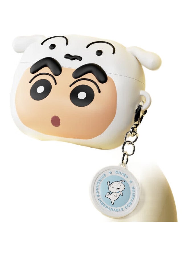 Rock Crayon Shin-Chan Airpods Pro 2Nd Generation Protective Case, Airpods Pro 2Nd/1St Generation Apple Earphone Case, Silicone Anti-Loss, Dust-Proof, Shockproof, Anti-Fingerprint, Full Coverage Soft Case - Image 1