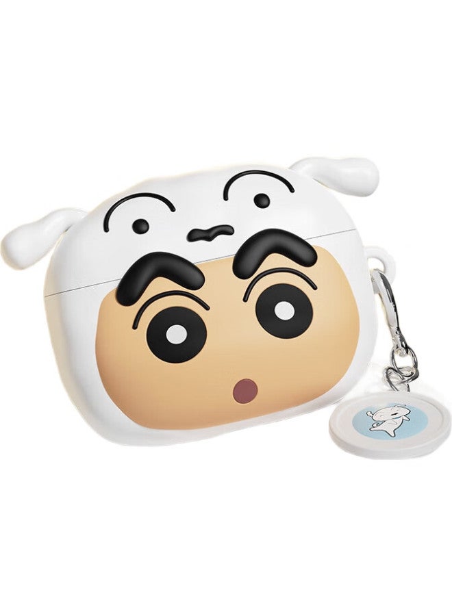 Rock Crayon Shin-Chan Airpods Pro 2Nd Generation Protective Case, Airpods Pro 2Nd/1St Generation Apple Earphone Case, Silicone Anti-Loss, Dust-Proof, Shockproof, Anti-Fingerprint, Full Coverage Soft Case - Image 3
