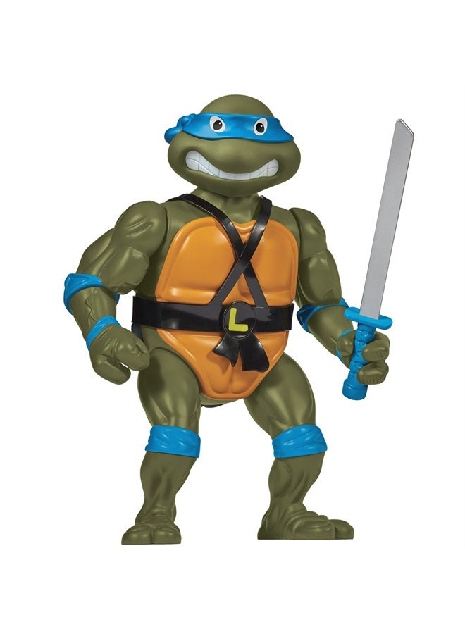 Playmates سلاحف النينجا المراهقون: تمثال ليوناردو العملاق الأصلي 12 بوصة من بلايميتس تويز