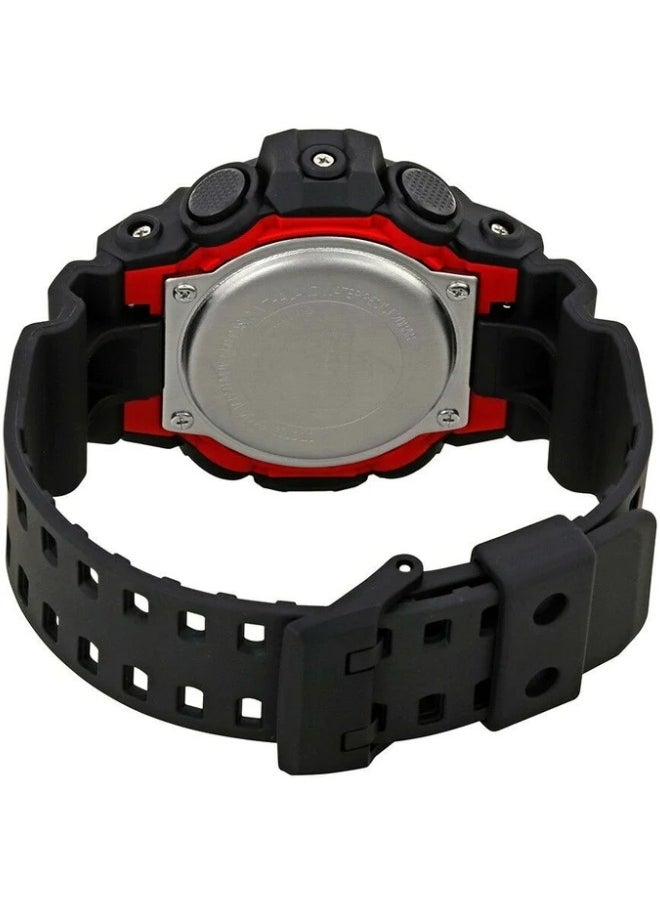 CASIO - Casio G-Shock GA-700-1A Analog Digital Black Resin Strap Alarm Men's Watch - Image 1