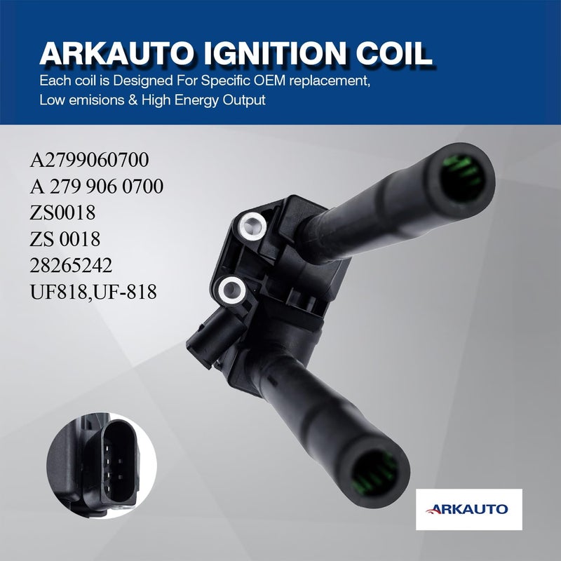 ARKAUTO Ignition Coil Pack Set of 1 for Mercedes-Benz and Maybach Models - Image 4