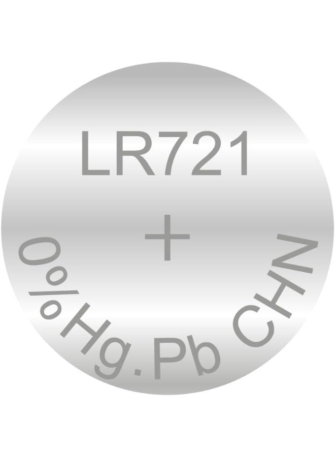 بيستون بطارية ليثيوم دائرية LR721 AG11/361 1.5 فولت، بطارية زر طويلة الأمد للساعات والآلات الحاسبة والألعاب والأجهزة الإلكترونية الصغيرة (عبوة من 10) - Image 3