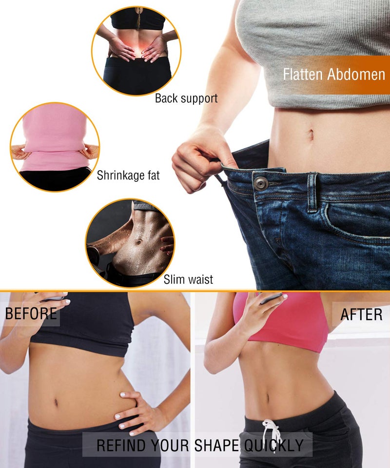 NonEcho Women Sauna Body Shaper Sweat Suit Sleeve Spa Cami Hot Neoprene Slimming Workout Vest Waist Trainer Top - Image 4