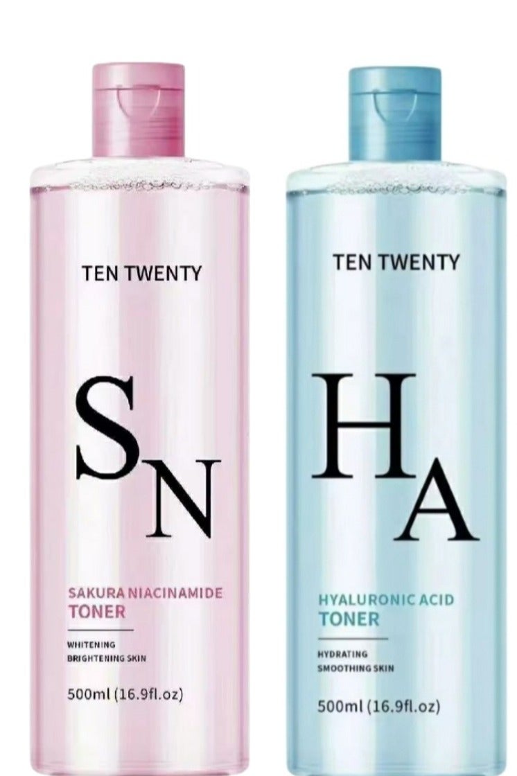 Nonbrand TEN TWENTY SAKURA NIACINAMIDE 500 ml +  HYALURONIC ACID TONER 500ml