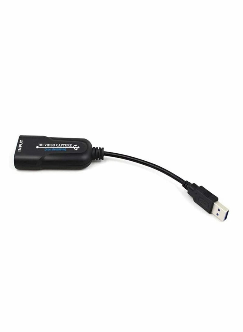 كابتن تيك محول USB إلى HDMI محول الفيديو ، بطاقة الألعاب ، التقاط الصوت ، جهاز نقل الفيديو ، محول كابل الجرافيكس متوافق مع جهاز عرض الكمبيوتر المحمول ، جهاز عرض كاميرا HDTV ، صندوق علوي ، أسود - Image 5