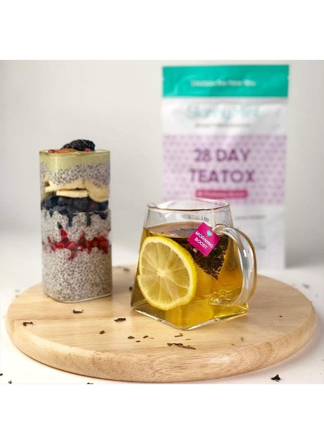 SkinnyMint - Original 28 Day Detox Tea Kit- Ultimate TeaTox Programme- All Natural Morning Boost and Night Cleanse Detox Tea- Helps Alleviate Bloating and Boost Energy - Image 1