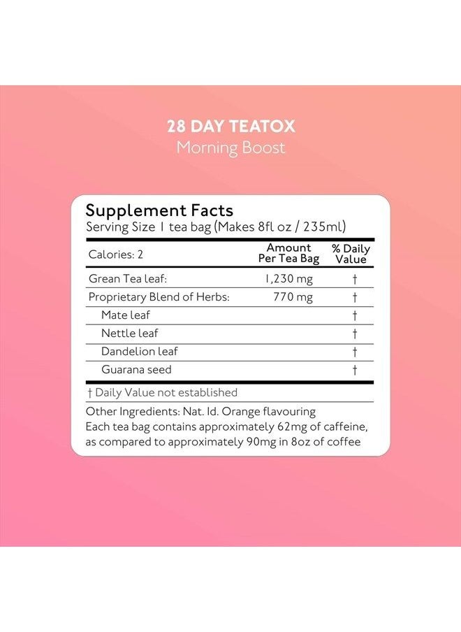 SkinnyMint - Original 28 Day Detox Tea Kit- Ultimate TeaTox Programme- All Natural Morning Boost and Night Cleanse Detox Tea- Helps Alleviate Bloating and Boost Energy - Image 1