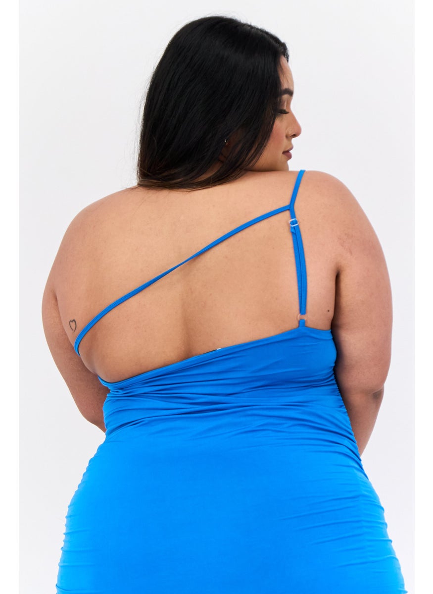PUBLIC DESIRE Women Plain Bodycon Dress, Blue  - Image 2
