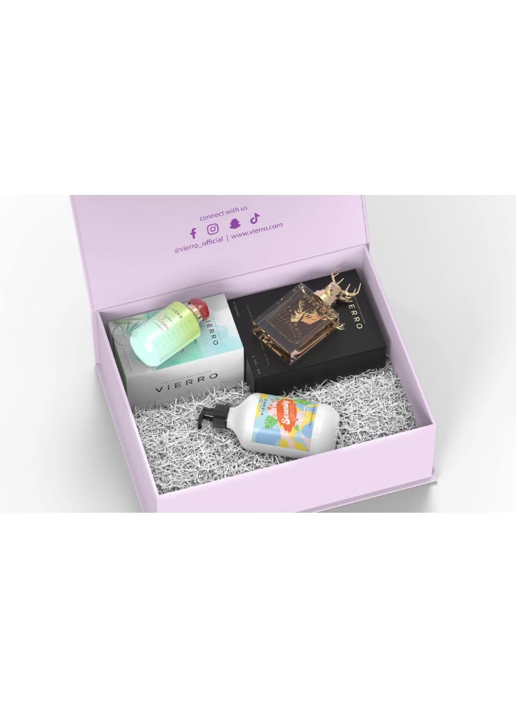 Vierro Woman Gift Box : Tranquil, Serenity Body Lotion, Elysa Bloom - Image 3