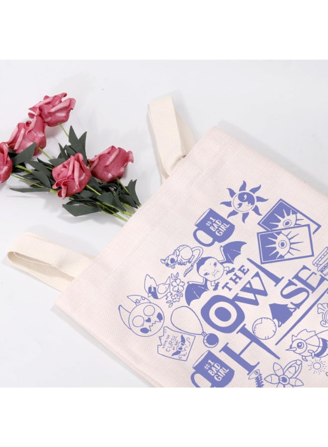 MEIKIUP Owl Inspired Gift Owl Characters Makeup Bag Tote Bag Hexside Magic Gift owl tote bag - Image 4