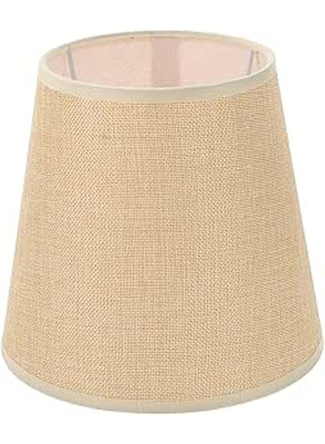Burlap Fabric Pendant Lamp Shade E27 Table Desk Bedside Wall Clip On Light Cover - Image 1