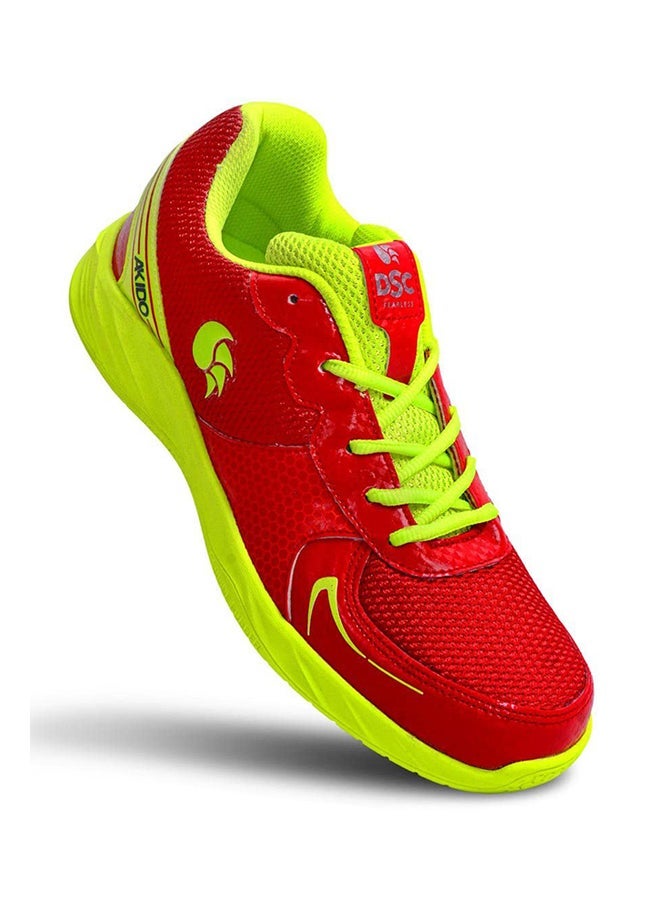 DSC Akido Badminton Shoes | 4 UK / 5 US / 38 EU | Material: Leather | For Kids | Lightweight and Durable | Better cushioning | Integrated lacing straps | Comfortable and Breathable - Image 1