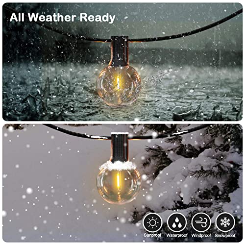 Desidiya® Outdoor String Lights 25 Feet G40 Globe Ball Lights with 25 Edison Bulbs Waterproof Patio Lights Outdoor Lighting for Backyard Porch Cafe Party Diwali for Decoration for Home. - Image 4