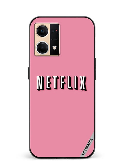 Protective Case Cover For Oppo Reno7 Netflix Design Multicolour