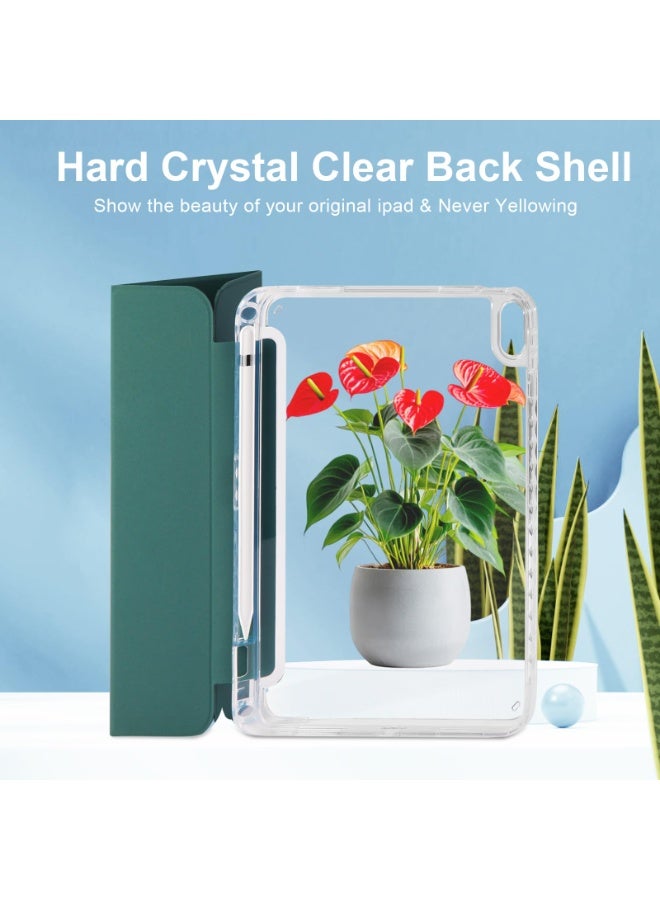 for HUAWEI MatePad 11.5 inch/Air 11.5Case Cover ,Transparent Airbag With Pen Slot For Anti Drop, Tablet Protective Cover, Triple Fold Multi Angle Design, Automatic Wake-up/sleep, Soft Leather，Green - Image 3