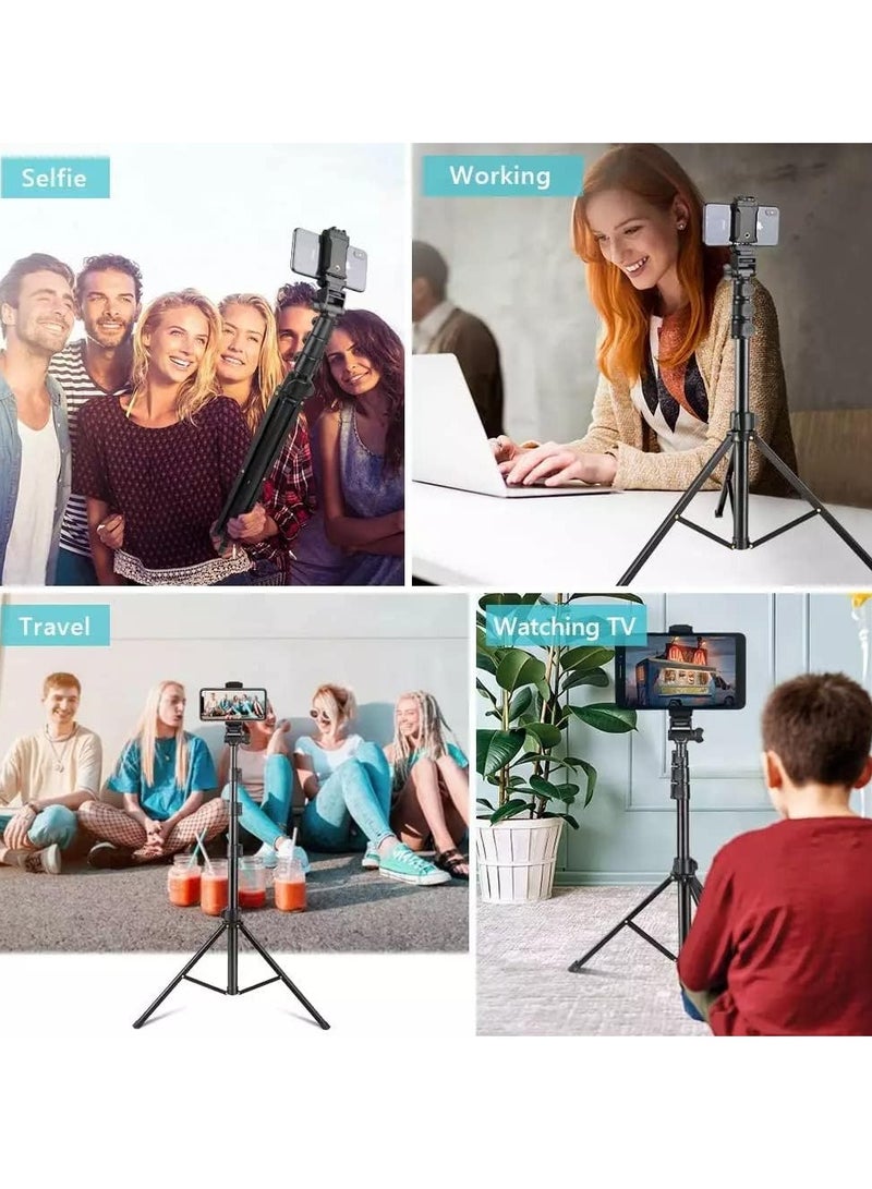 Jmary Jmary MT36 Selfie Stick Phone Tripod 67" Extendable Travel Tripod Stand with Phone Clip 1.7 meter Tripod for Video Shooting vlog - Image 2