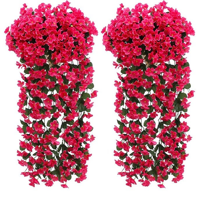 ARTIFICIAL FLOWERS WISTERIA VINE GARLAND PLANTARTIFICIAL IVY GARLAND VINES FAKE WISTERIA HANGING VIOLET PLANTS WISTERIA ARTIFICIAL FLOWERS FOR WEDDING PARTY GARDEN PATIO WALL HOME DECORATION