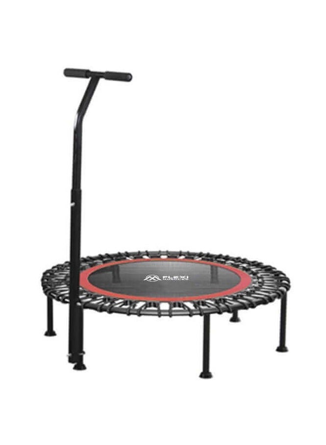 العضلات المرنة فليكسي ماسلز – ترامبولين لياقة صغير قابل للطي مقاس 40 بوصة للبالغين مع حبال بنجي وبار أمان، يتحمل حتى 150 كجم، مثالي للتمارين داخل المنزل وخارجه. - Image 3