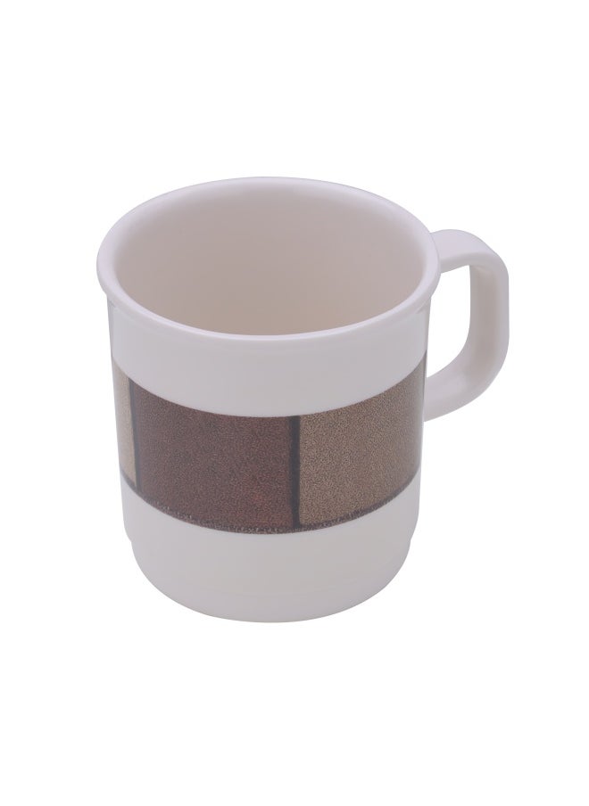 DELCASA Coffee Mug Melamineware 320ml Stylish Design DC2270  Dishwasher Safe And BPA-Free  - Image 1