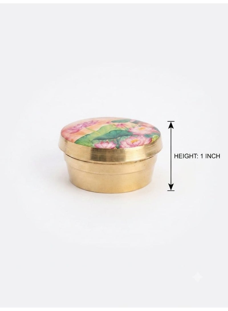 Kumkum Box Screw Type–2-Inch Sindoor Dabba & Jewelry Trinket Organizer - Image 4