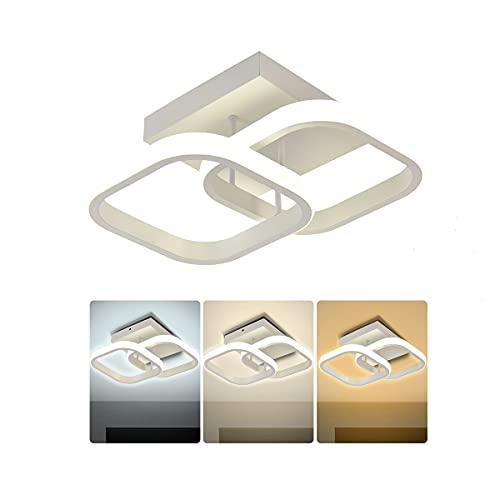 RJ 22W Square Modern Ceiling Light for Bedroom, Living Room, Kitchen, Hallway & Balcony | Cool White, Warm White & Natural White | Energy Saving LED Ceiling Lamp | 2 Years Warranty - Image 1