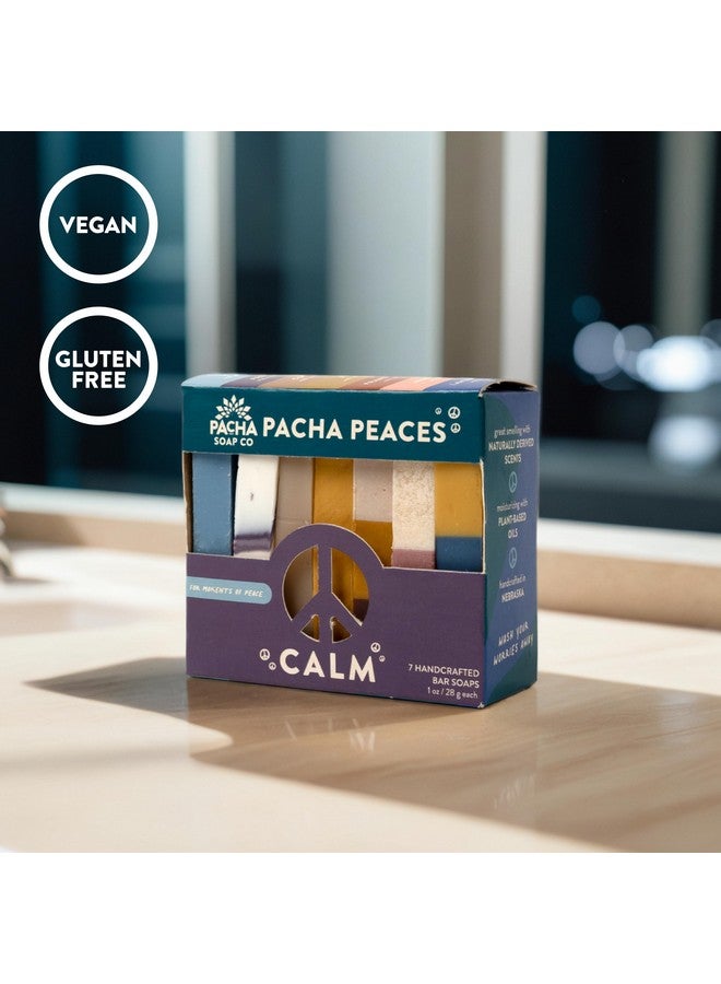 Pacha Soap Co Pacha Peaces Bar Soap Calm 2 Pack | Premium, Handcrafted, Hydrating | Natural Face Wash, Hand Cleanser, Body Wash | Soothing Essential Oils, 4 oz - Image 2