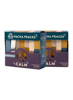 Pacha Soap Co Pacha Peaces Bar Soap Calm 2 Pack | Premium, Handcrafted, Hydrating | Natural Face Wash, Hand Cleanser, Body Wash | Soothing Essential Oils, 4 oz  - Image 1