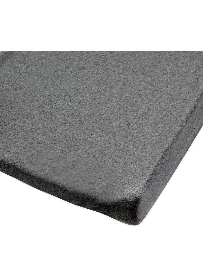 HonestBaby HonestBaby Clothing Infant Organic Cotton Changing Pad Cover, Gray Charcoal, One Size  - Image 3