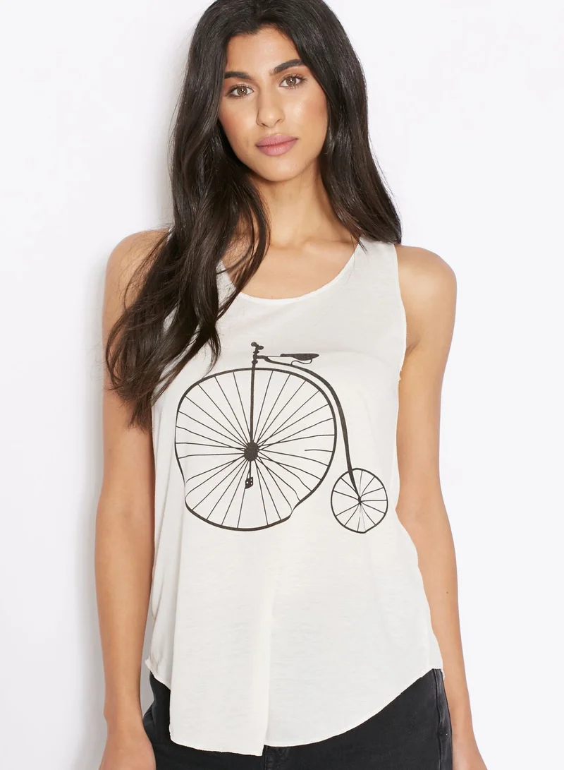 Ginger Bicycle Printed Vest