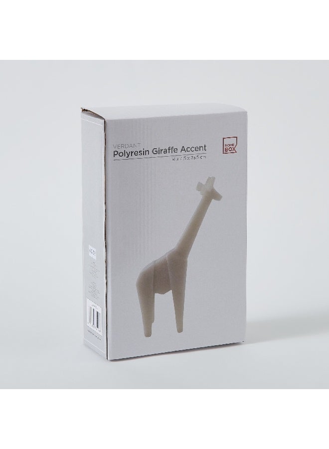 Home Box Verdant Polyresin Giraffe Accent in Sand Finish 14 x 23.5 x 4.5 cm - Image 1