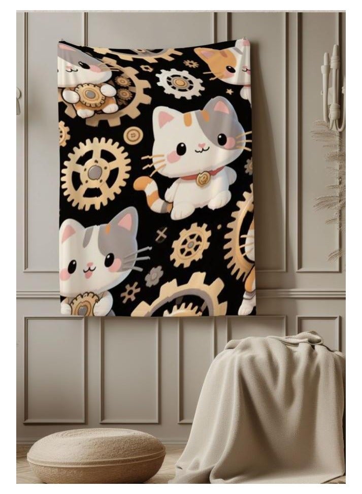 عام بطانية رقيقة من الفانيلا الكرتونية للأطفال أو الطلاب (دافئة ومريحة ومناسبة للنوم والألعاب) 100 سم * 150 سم - 962 - Image 4