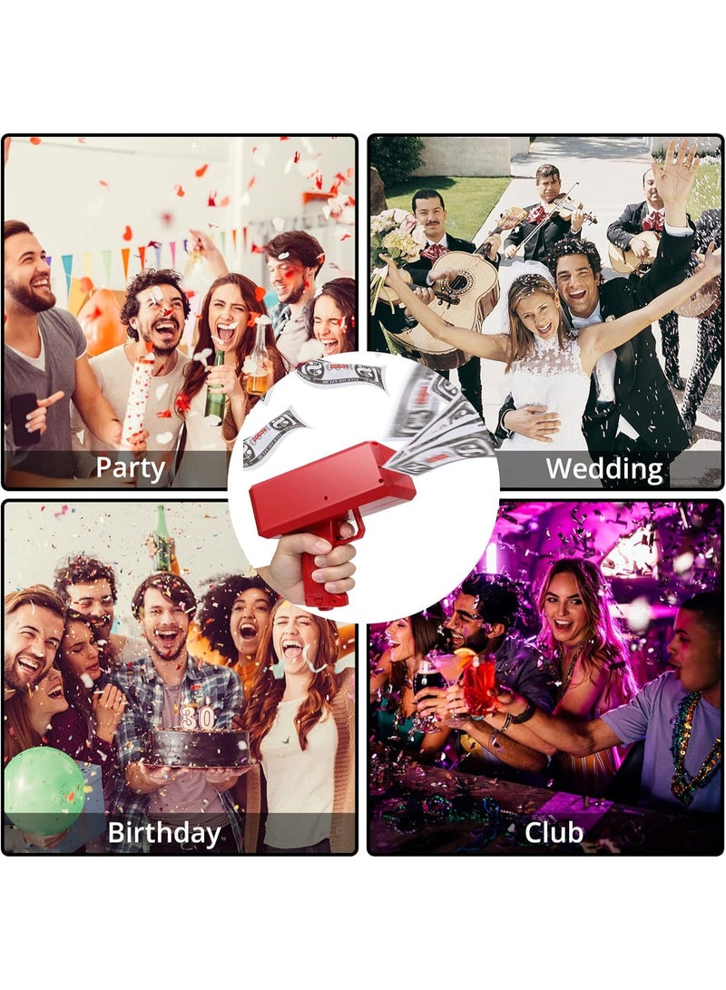 Altheqa Money Gun Shooter: Cash Spray Gun Make it Rain Toy Gun with 100 Pcs Prop Money, Fake Cash Cannon Money Gun Great Fun for Party Games Wedding Birthday - Image 5