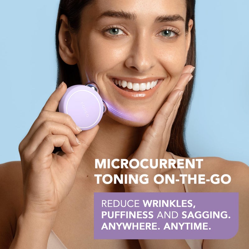 FOREO BEAR 2 go - Travel-friendly Toning Microcurrent Facial Device - For Fine Lines & Wrinkles - Anti Aging - Face Sculpting - Instant Full Face Lift - Firm & Contour - Compact Skin Care - Lavender - Image 2