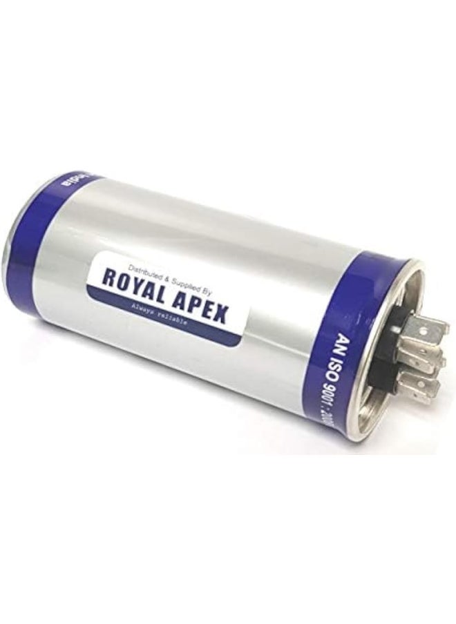 Royal Apex Royal Apex Burst Proof 2 Pin Round Capacitor With Aluminium Housing For Ac, Motor Compressor Etc (2 Pin 20Mfd (20Âµf))  - Image 1