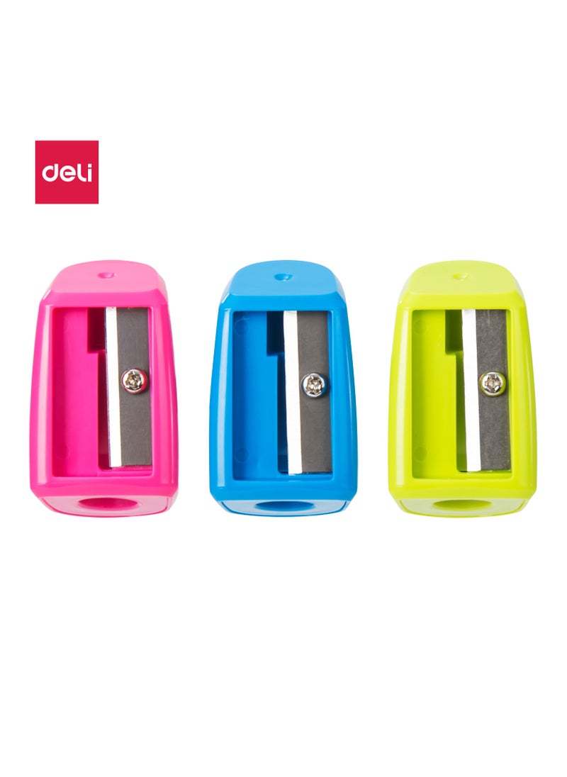 Deli - Deli E0520 1-Hole Pencil Sharpener with Soft Rubber Grip – Durable Steel Blade, Smooth Sharpening - Image 1