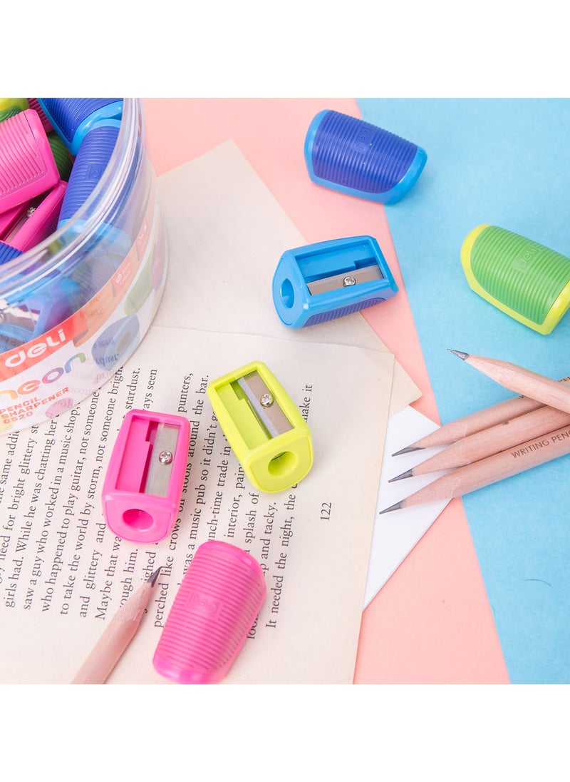Deli - Deli E0520 1-Hole Pencil Sharpener with Soft Rubber Grip – Durable Steel Blade, Smooth Sharpening - Image 1