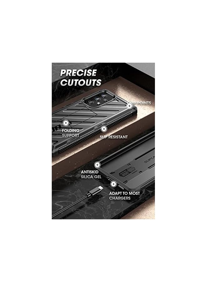 SupCase Unicorn Beetle Series Case for Samsung Galaxy A53 5G (2022), Slim Rugged Shockproof Protective Case with Built-in Kickstand (Black) - Image 5