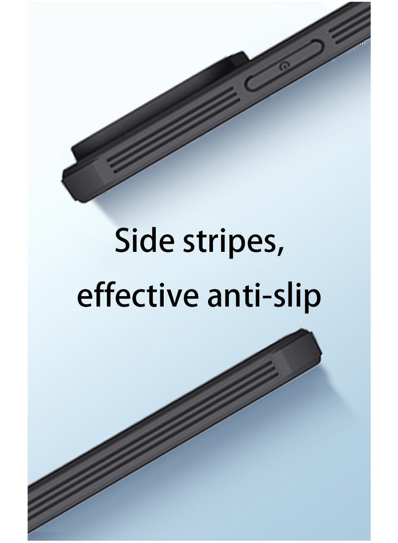 غطاء آيفون 15 برو ماكس مع منزلق عدسة، حماية العدسة، متوافق مع MagSafe، حماية من السقوط، غطاء كامل الجانب، غطاء آيفون 15 برو ماكس أسود - Image 2